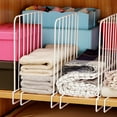 thumbnail image 2 of MasteelfCA Vertical Closet Shelf Divider Iron Clothing Organizer Practical Wardrobe Separator, 2 of 9