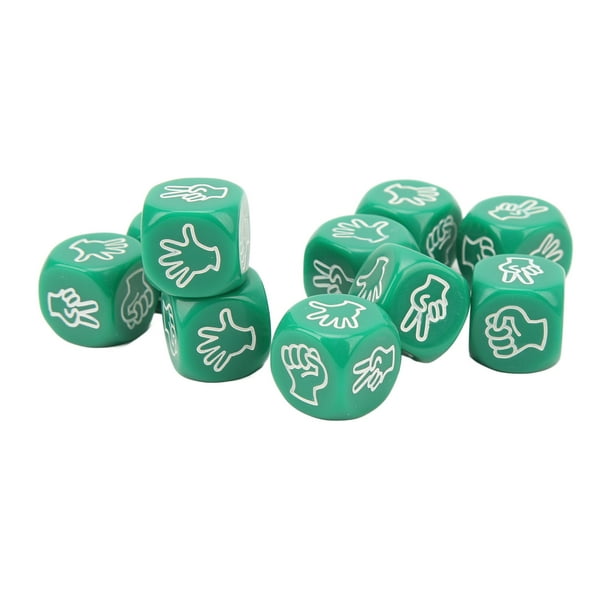 Dados de plástico, juego de 10 dados, juego de 6 dados, juego de adivinanzas, dados, mejora tu experiencia