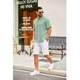 thumbnail image 5 of COOFANDY Men Beach Shirt Short Sleeve Hippie Casual Summer Linen Shirt, 5 of 10