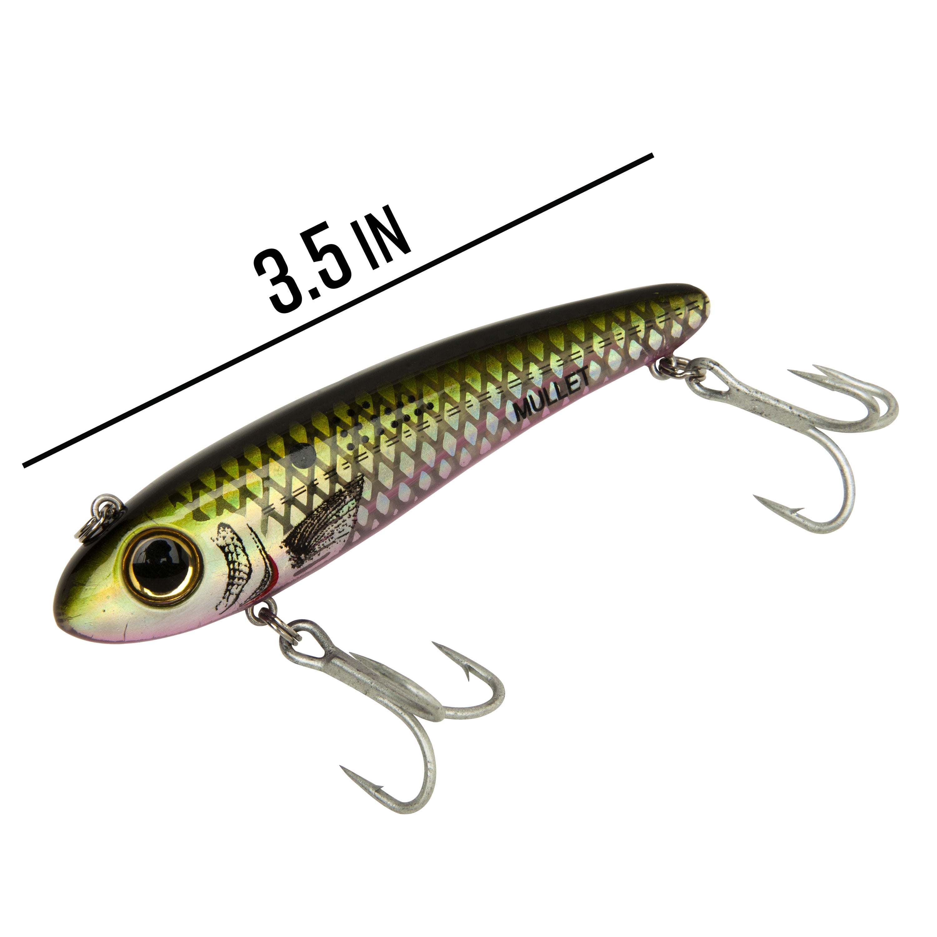 Bomber Mullet Lipless Crankbait 3 1/2" Menhaden 5/8 oz.