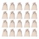 thumbnail image 4 of 50 Unids Bolsas de arpillera Sacos con cordones Bolsas de regalo Bolsas de joyería para DIY Craft Candy Christmas Wedding Favor (Flaxen）, 4 of 6