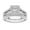 Silver, variant on CILENON Couple Rings Gold-Plated Inlaid Zircon Ring Classic Jewelry (Silver,8)