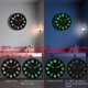 thumbnail image 4 of Reloj de Pared Que Brilla en la Oscuridad, Silencioso, de 10 Pulgadas, Funciona con Pilas, Analógico, Redondo, con Luz ., 4 of 5