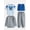 Medium Grey Heather, variant on Boys Tee, Crewneck, Joggers and Shorts, 4-Piece Outfit Set, Sizes 4-10