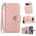 thumbnail image 6 of Allytech Wallet Case for Google Pixel 8, Luxury PU Leather Shockproof Protective Flip Cover for Women Girls, Kickstand Folio Case with Card Slots Holder Wrist Strap Lanyard - Coralpink, 6 of 7