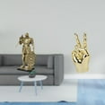 thumbnail image 2 of Set de figuras de caballero para escritorio. Escultura de mano y dedos en gesto abstracto. Adorno de resina ideal para el hogar, la oficina o la sala, 2 of 8