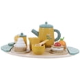 thumbnail image 1 of 1 Set Wooden Tea Set Toys for Kids Pretend Play Teaware Playset Girls Interactive Tea Set Toys, 1 of 6