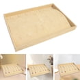 thumbnail image 6 of Burlap Stackable Jewelry Trays Stores Dresser Showcase Women Gift Organizer Necklaces Tray, 6 of 7