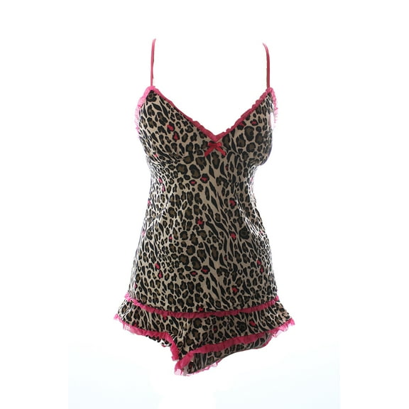 Jenni  Multi Leopard Camisole And Tap Shorts XS