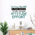 thumbnail image 4 of 1 Sheet Blue PVC Wall Stickers Attitude and Effort Vinyl Wall Decor Inspirational Motivational Quotes Wall Decals Removeable Wall Decor for Home Office Classroom Decoration, 4 of 9