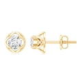 thumbnail image 3 of Rosec Jewels Lab Grown Diamond Stud Earrings for Women - EF-VS Quality, 10K Yellow Gold, 3 of 6