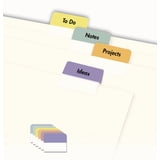 Avery Printable Plastic Tabs, Self-Adhesive, Repositionable,1/5-Cut ...