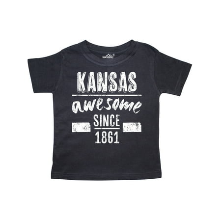 

Inktastic Kansas Awesome Since 1861 Gift Toddler Boy or Toddler Girl T-Shirt