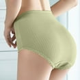 thumbnail image 2 of Fewfanhot 2PC Fashion Breathable Leak-Proof Solid Color Panties - Women's Mid-Rise Cotton Comfy Period Briefs for All Season EveryDay Wear, 2 of 9