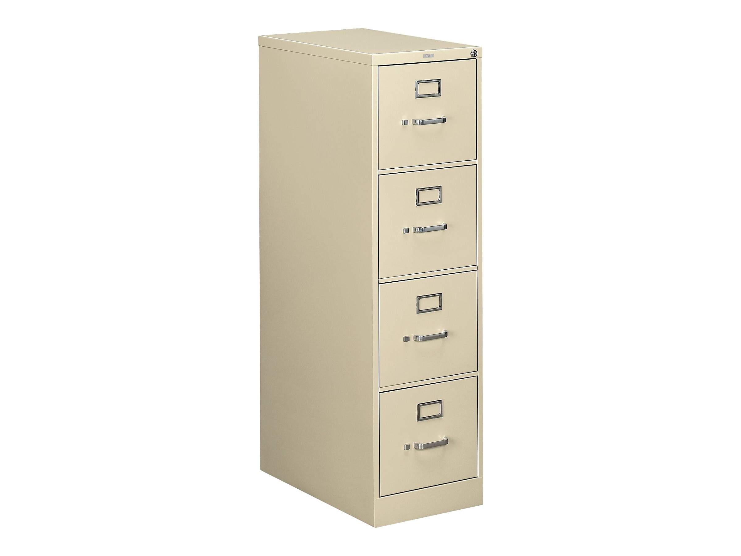 HON 510 Series Four-Drawer Full-Suspension File Letter 52h x25d Putty 514PL