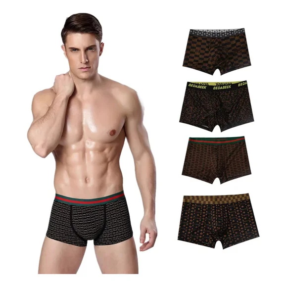 Paquete De 4 Boxers Caballero Transpirable Para Hombre