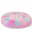 Mixed Rainbow, variant on Exclusivo Mezcla Calming Donut Pet Bed for Small Dogs 20", Anti-Anxiety Plush Cozy Warming Dog Bed, Grey