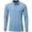 Light Blue, variant on Men's Solid Long Sleeve Golf Polo Shirt for Golfing White 3Xl