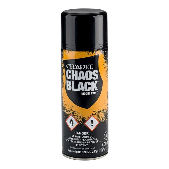 Primer Spray Games Workshop Citadel Chaos Black Aerosol