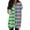 Green, variant on TQWQT Womens Plus Size Long Shirts for Leggings with Pockets Oversized Tunic Tops Short Sleeve V-Neck T-Shirts Summer Striped Print Long Tops