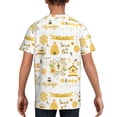 thumbnail image 5 of Wukai Farm Bee Cute Honey Youth Unisex Short Sleeve T-Shirt for Boys, Girls, Teens, and Kids-Small, 5 of 7