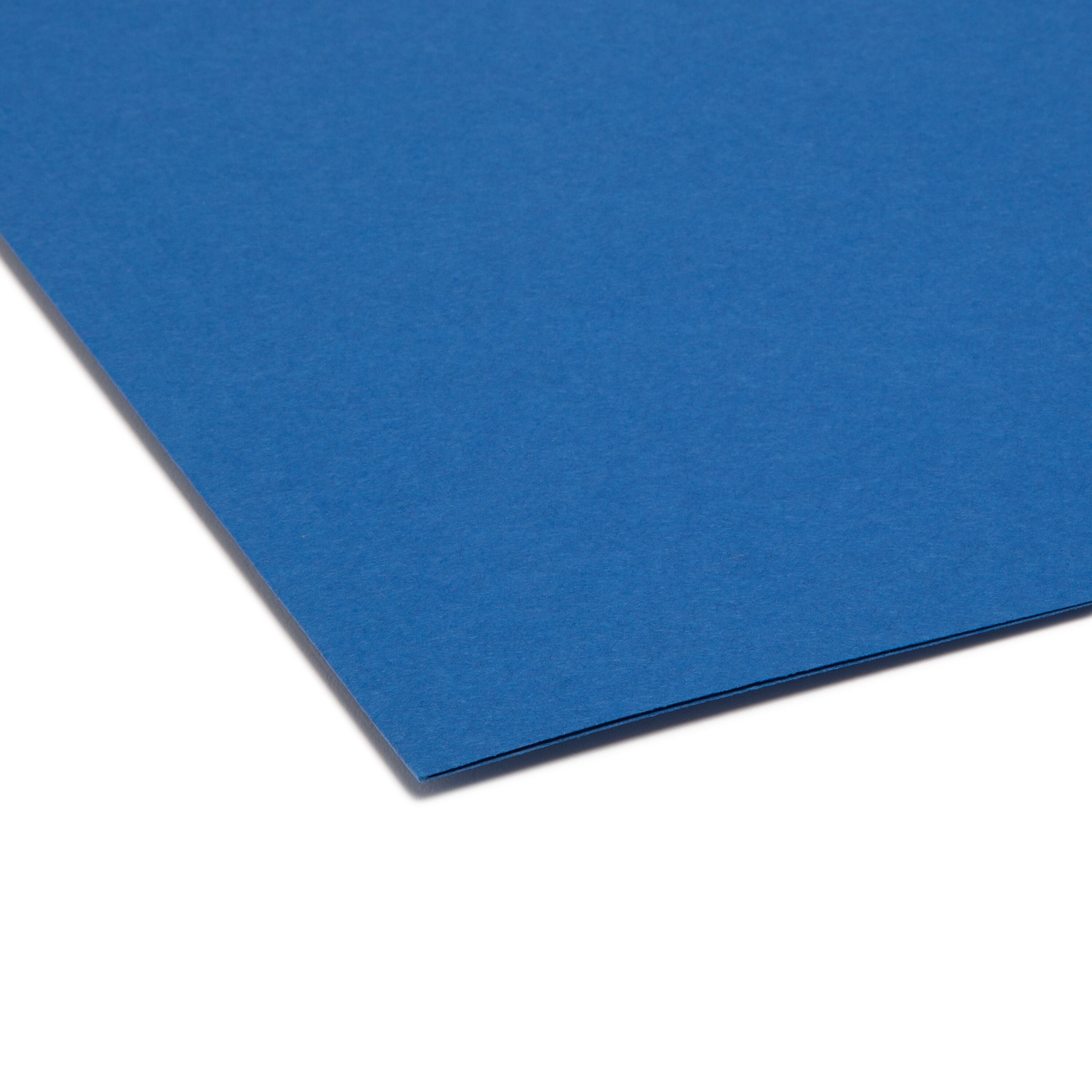 Smead File Folders with Single-Ply Tab Letter - 8 1/2" x 11" Sheet Size - 3/4" Expansion - 1/3 Tab Cut - Top Tab Location - Assorted Position Tab Position - 11 pt. Folder Thickness - Navy Blue - 1.02