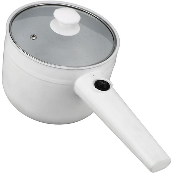 GFDYREE Electric Cooking Pot 1.8L, Mini Multifunctional Anti Stick Cooker with Steam Basket, 2 Speed Adjustable, Ideal for Making Ramen, Steak, Egg, and Soup (US Plug)