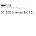 thumbnail image 2 of Transit Auto Front Rear Wheel Hub Bearing Assembly Coated Disc Brake Rotor and Ceramic Pads Kit (10Pc) for Car 2013-2014 Acura ILX 1.5L with FULL HYBRID EV-GAS (FHEV) engine Left Right Side KBB-113256, 2 of 2