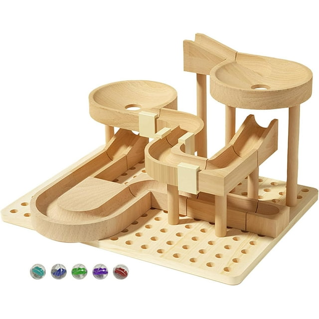 Brain Teaser Track – Marble Locking Kit, Roller Coaster Puzzle, 3D Building Blocks, STEM Construction Toy with Engaging Play Design. Marble track set for...