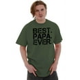 thumbnail image 4 of Best Papa Ever Worlds Greatest Father Men's Big & Tall Crewneck Graphic Tee Brisco Brands 2X, 4 of 5