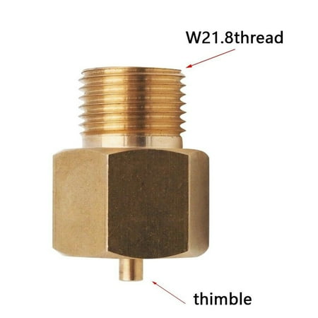 

GLFILL Machine Co2 Cylinder Adapter Converter To W21.8 For Homebrew Beer Corny Keg