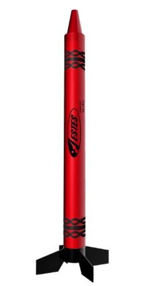 Estes Rocket Crayon Model Rocket Kit, Red