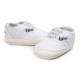 thumbnail image 3 of Baby Canvas Shoes Infant Girls Boys Sneakers Toddler First Walkers Slip On Newborn Crib Shoes(6-12 Months,White), 3 of 6