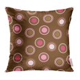thumbnail image 1 of BSDHOME Colorful Spot Brown and Pink Polka Dot Pretty Pillow Case 18x18 Inches Pillowcase, 1 of 1