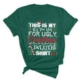 thumbnail image 4 of Tops for Women Trendy Long Sleeve Short Women Summer Attire 2022 Long Sleeve Pocket T Soft V Neck T Shirts Shirts Fall Shirt Set Shirt Loose Fit Tunic Size 2xl Fitted Dark Green 2XL, 4 of 4