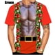thumbnail image 3 of Camiseta navideña para hombre, camiseta roja con cuello redondo de Papá Noel para hombre, ropa de calle de gran tamaño a la moda, Tops de manga corta, ropa Harajuku para hombre, 3 of 4