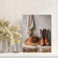thumbnail image 2 of Qisvanset Western Cowboy Hat and Boots Canvas Wall Art 15.75x11.81 INCHES, 2 of 8