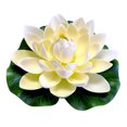 thumbnail image 1 of (Blanco) 18cm estanque pecera decoración simulación loto lirio de agua loto falso, 1 of 5