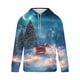 thumbnail image 4 of Sudadera con capucha para hombre, informal, con cordón, estampado navideño, deportiva, blusa de poliéster, 4 of 4