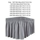thumbnail image 5 of Matsuzay de cama elástica fácil de poner y funcional con volantes de cama ajustada con volantes Premium Juegos de cama Gris Completo 137*190+38, 5 of 6