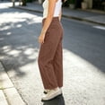 thumbnail image 4 of Womens Wide Leg Pants Street Style Loose Fit Denim Jeans, 4 of 5
