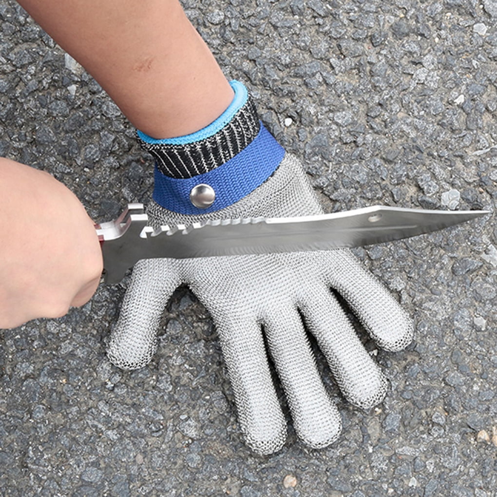 Hi.FANCY Stab Resistant Glove,Stainless Steel Metal Mesh Glove
