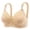 Beige, variant on Riforla Women's Push up Wireless Bra Comfort Support No Underwire Bras Comfortable Wire Bralette Everyday Underwear Everyday Wear Bras Beige 36