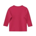 thumbnail image 3 of FAIWAD Girls Classic Tops 3/4 Sleeve Round Neck Loose Casual Blouses Kids Solid Color Lightweight Comfy Tshirts 3-12Y, 3 of 5