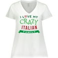 thumbnail image 3 of Inktastic Italian Family Heritage Women's Plus Size V-Neck T-Shirt, 3 of 5