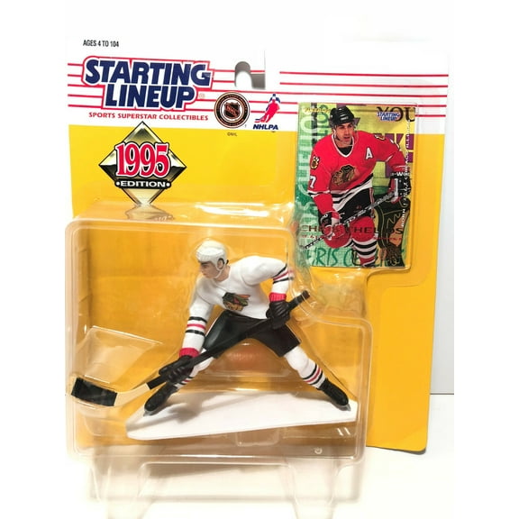 NHL Hockey Starting Line Up Chris Chelios (1995) Action Figure w/ Card