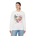thumbnail image 4 of Floral Heart Sweatshirt, Floral Love Sweatshirt, Valentine's Day Sweatshirt, Heart Floral Sweatshirt, 4 of 55