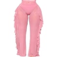 thumbnail image 1 of Grande Taille Femmes Bikini en Maille Transparente Pantalon Long Plage Maillot de Bain, 1 of 4
