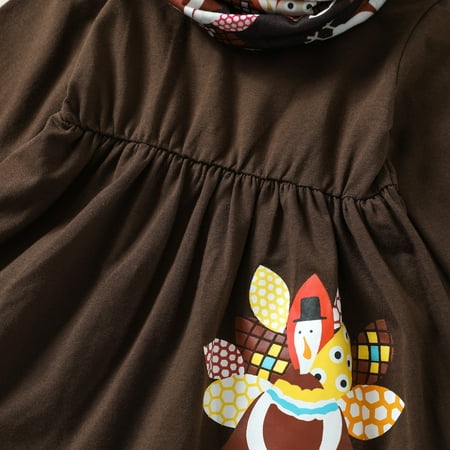 

dmqupv Cute Girls Clothes for Teens Thanksgiving Kids Toddler Infant Newborn Baby Girls Long Sleeve Baby Clothes for Girls Childrenscostume Girls 6-12 Months