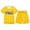 Yellow, variant on Gaexia Girls 2 Piece Outfit Summer Floral Print Sleeveless Top Clothes Casual Sport T-Shirt and Shorts Set Summer Shorts Sets Toddler Girls